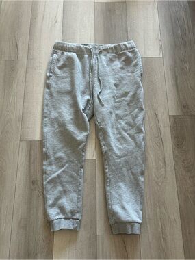 Men's Gray Jogger Sweatpants - Comfortable Everyday Pants 100% Cotton